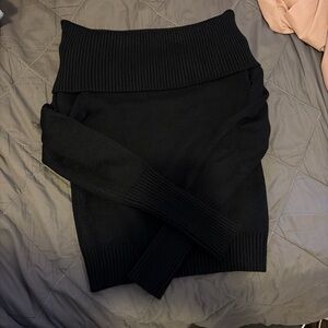 Black Off-Shoulder Sweater